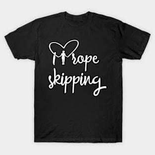 I love Rope Skipping Design Heart for Rope Jumpers T-Shirt